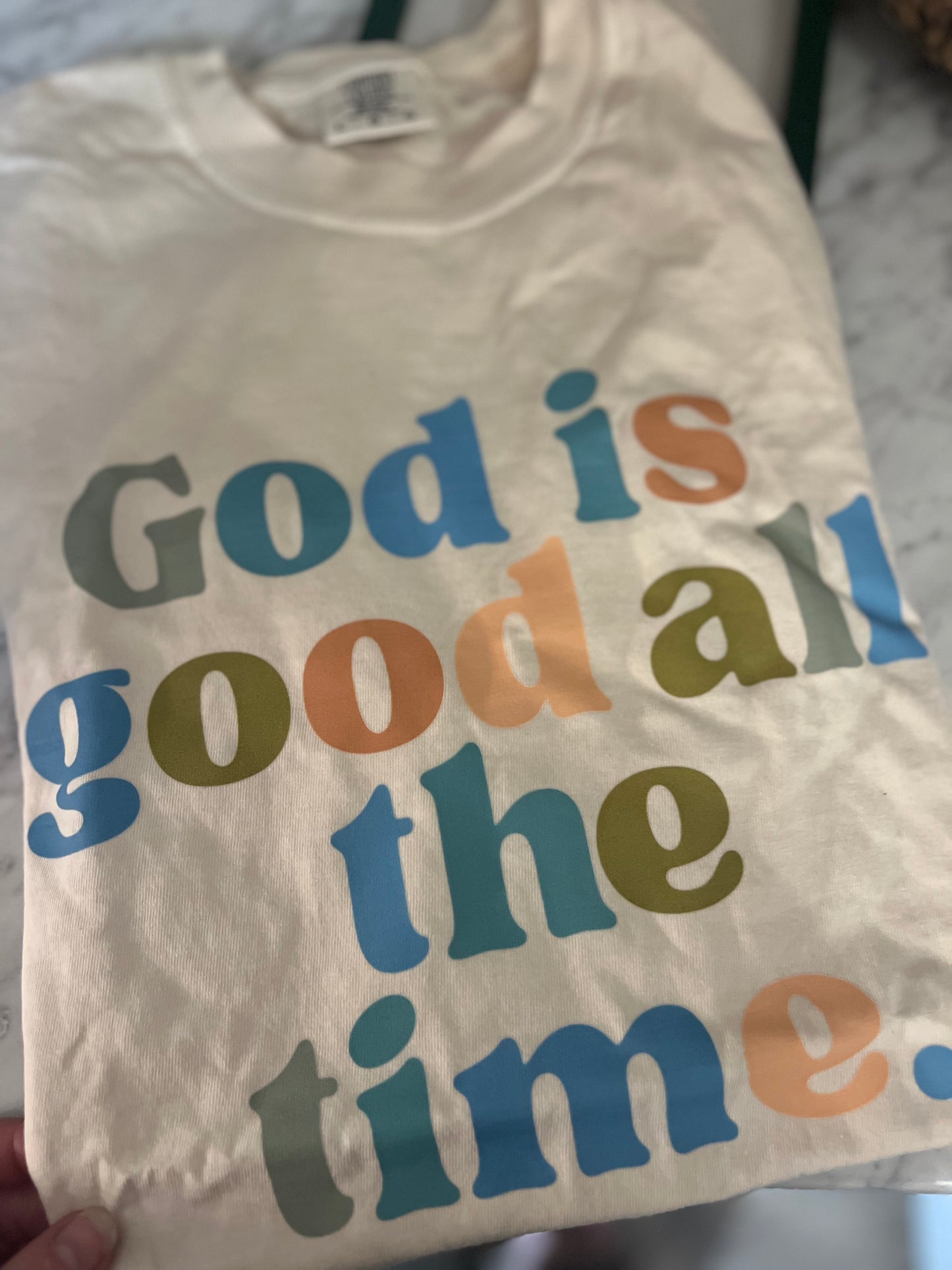 LASTIE - God Is Good All the Time Tee - L