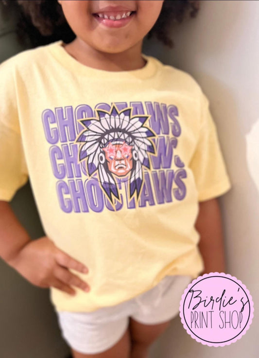 Choctaws Preppy Mascot Tee