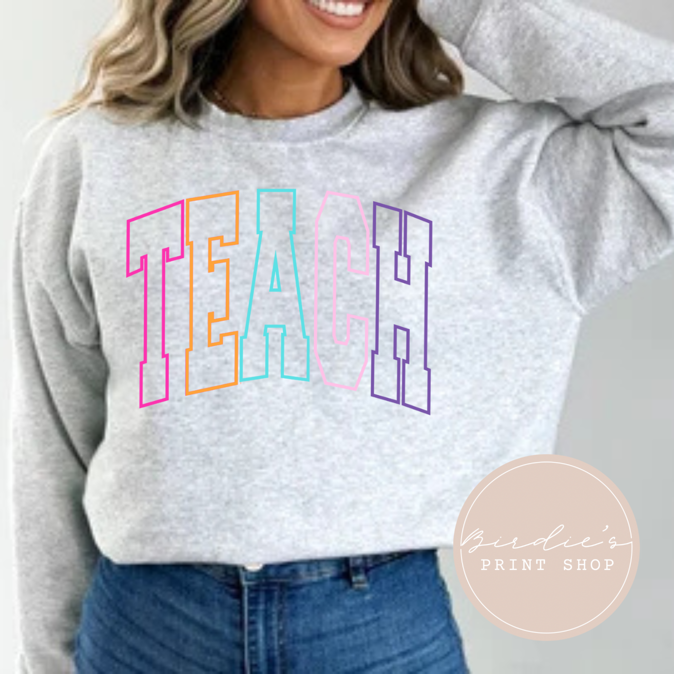 Colorful Teach Varsity Font